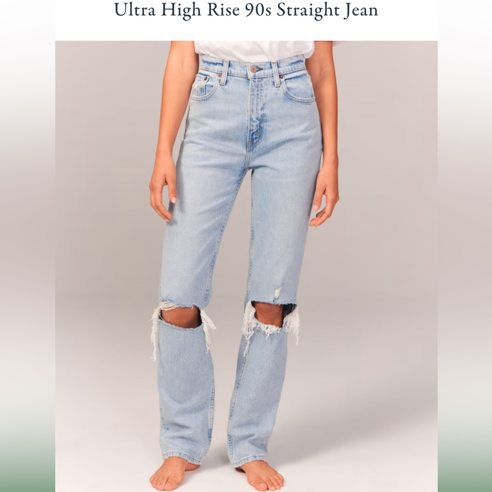Abercrombie&Fitch Ultra High Rise 90s Straight Jean